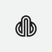 DB or DNB monogram design logo template. vector