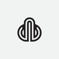 DB or DNB monogram design logo template. vector