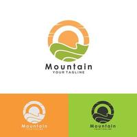 Mountains vector icon.