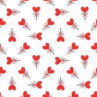 Seamless pattern with candy for valentines day. Vector illustration