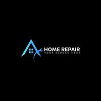 Home Repair And Building Construction Logo Design Template vector