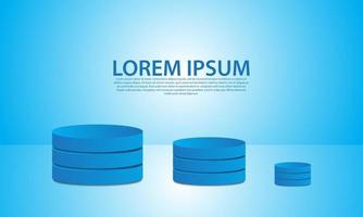 podium background  for products and advertisements vector