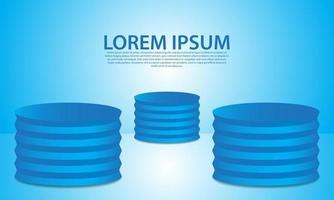 podium background  for products and advertisements vector