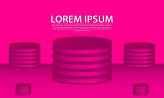 podium background  for products and advertisements vector