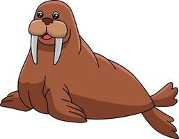 Walrus Cartoon Clipart Animal Illustration vector