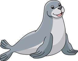 Seal Cartoon Clipart Animal Illustration vector