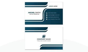 Corporate Modern Business Card Vector Design Template