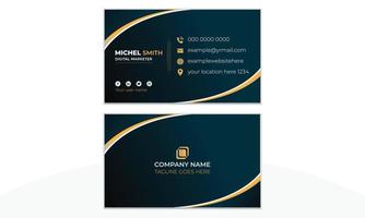 Creative Corporate Business Card Vector Design Template