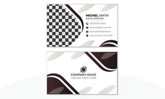 Creative Corporate Business Card Vector Design Template