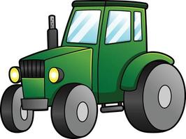 tractor dibujos animados clipart color ilustración vector