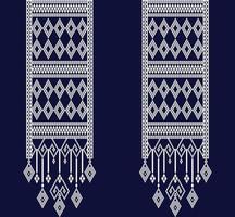 neckline embroidery Ethnic,Geometric,tribal,oriental,traditional,necklace design for fashion women vector