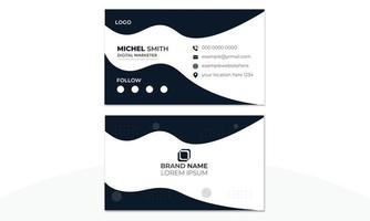 Corporate Modern Business Card Vector Design Template