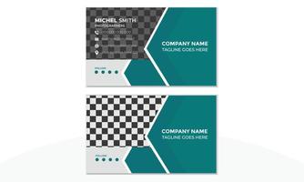 Corporate Modern Business Card Vector Design Template