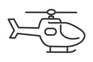 helicopter icon. Helicopter. monochrome icon vector