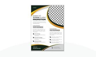 Modern Trendy Business Flyer Design Template. vector