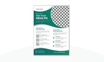 Healthcare Medical Business Flyer Design Template vector