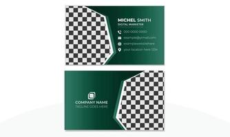 Creative Corporate Business Card Vector Design Template