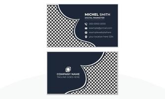 Corporate Modern Business Card Vector Design Template