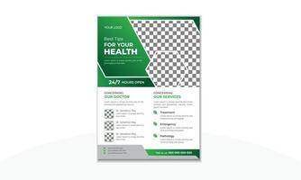 Healthcare Medical Business Flyer Design Template vector