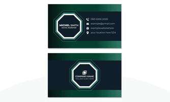Creative Corporate Business Card Vector Design Template