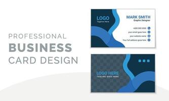Stylish modern business card design template. Creative visiting card print template and stationery design. vector
