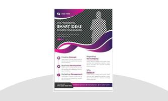 Corporate Creative Modern Business Smart Ideas Abstract Flyer Vector Design Template