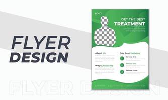 Modern Medical Flyer Design Template vector