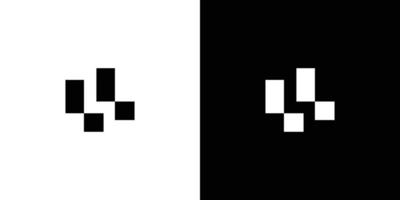 diseño de logotipo de iniciales ll único y atractivo vector