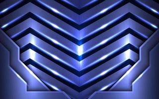 abstract metallic blue silver overlap layers element. with hexagon pattern realistic effect with light decoration frame layout design tech innovation concept gaming background Space on for text vector