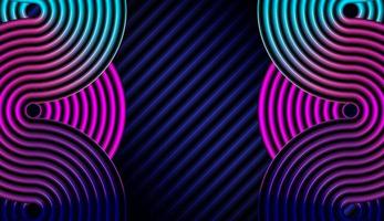 Wavy gradient color on textured background. modern concept with light line pattern . for business design space on for text - vector