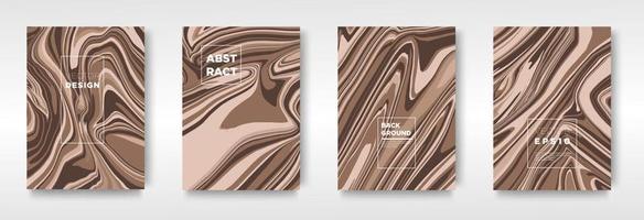 Trendy cover set Liquid marble texture modern design. mix of color marble texture used for design business - vector