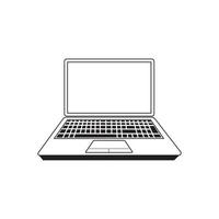 Laptop Icon.laptop vector icon illustration