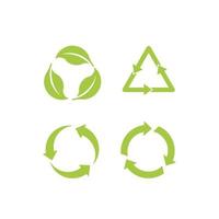 Recycle Recycling symbol. Vector illustration. Isolated on white background.