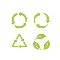 Recycle Recycling symbol. Vector illustration. Isolated on white background.