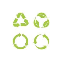 Recycle Recycling symbol. Vector illustration. Isolated on white background.