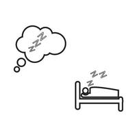 Simple Set of Sleep Related Vector Line Icons. Contains such Icons as Insomnia, Pillow, Sleeping Pills and more.Editable Stroke. 48x48 Pixel Perfect.