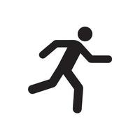 hombre corriendo, atletismo, maratón, deporte de verano, icono de carrera aislado en fondo blanco. vector