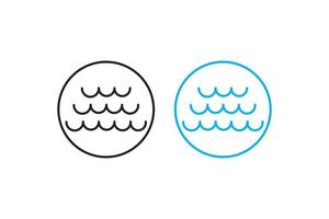 logotipo de naturaleza de agua abstracta y símbolos iconos de plantilla icono de aplicación diseño de plantilla de ilustración vectorial vector