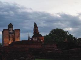 Wat Mahathat Temple Sukhothai Province Is a temple in the area of Sukhothai since ancient times Wat Mahathat is located in the Sukhothai Historical Park World Heritage Site. photo