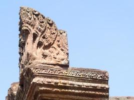 Phanom Rung Historical Parkis Castle Rock old Architecture about a thousand years ago at Buriram ProvinceThailand photo