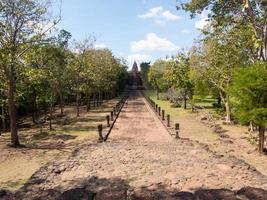 Phanom Rung Historical Parkis Castle Rock old Architecture about a thousand years ago at Buriram ProvinceThailand photo