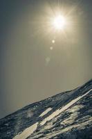 Hydalen panorama view from top of Hydnefossen waterfall Norway Hemsedal. photo