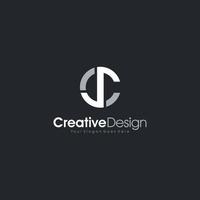 INITIAL SC Logo Emblem Circle abstract Logo Template Design Vector, Emblem, Design Concept, Creative Symbol design vector element for identity, logotype or icon Creative Design