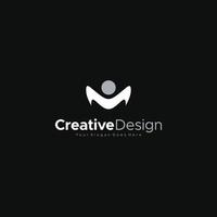 vector de diseño de plantilla de logotipo abstracto de logotipo de letra m, emblema, concepto de diseño, elemento de vector de diseño de símbolo creativo para identidad, logotipo o icono de diseño creativo
