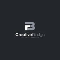 letter FB logo design. Creative,Premium Minimal emblem design template. Graphic Alphabet Symbol for Corporate Business Identity. Initial FB vector element Creative Design