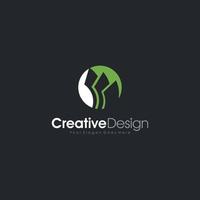 Creative Money finances  Concept Logo Design Template Money Accounting Vector Logo