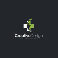 diseño de logotipo curación natural plantilla simple negocio diseño creativo vector