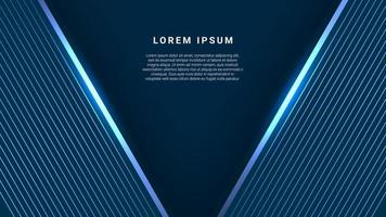 futuristic and luxury blue color triangle shape background vector