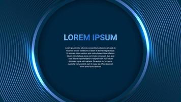 futuristic and luxury blue circle shape background vector