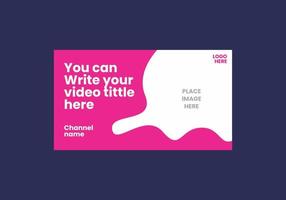 Unique and colorful video thumbnail vector